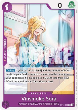 Vinsmoke Sora (Tournament Pack 2026 Vol. 1) (OP12-062) - One Piece Promotion Cards | Grognard Games