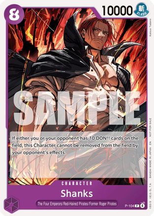 Shanks (Store Tournament 2025 Vol. 4) (P-104) - One Piece Promotion Cards | Grognard Games