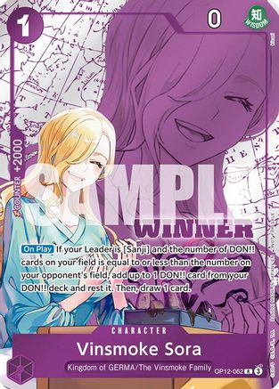 Vinsmoke Sora (Winner Pack 2026 Vol. 1) (OP12-062) - One Piece Promotion Cards Foil | Grognard Games