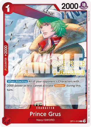 Prince Grus (Judge Pack Vol. 7) (OP11-013) - One Piece Promotion Cards Foil | Grognard Games