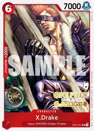 X.Drake (Judge Pack Vol. 7) (OP11-017) - One Piece Promotion Cards Foil | Grognard Games