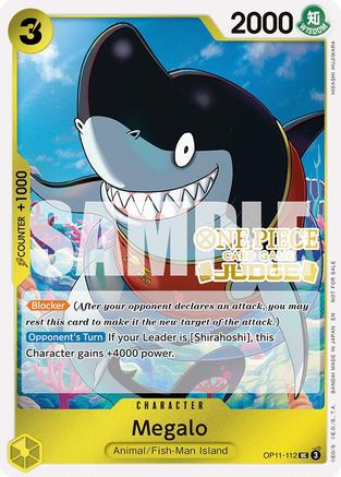 Megalo (Judge Pack Vol. 7) (OP11-112) - One Piece Promotion Cards Foil | Grognard Games
