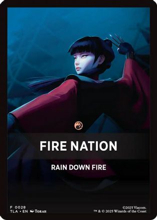 Fire Nation Theme Card (TLA-028) - Avatar: The Last Airbender | Grognard Games