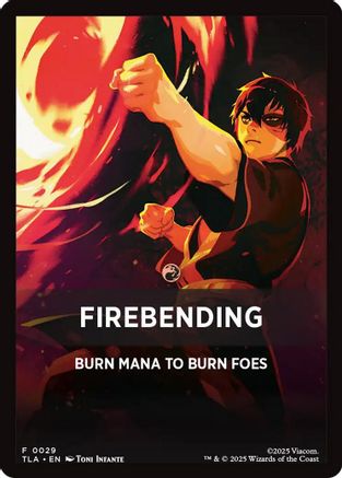 Firebending Theme Card (0029) (TLA-029) - Avatar: The Last Airbender | Grognard Games
