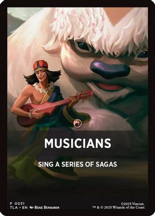 Musicians Theme Card (TLA-031) - Avatar: The Last Airbender | Grognard Games