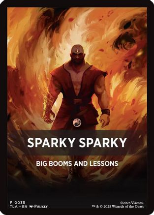 Sparky Sparky Theme Card (TLA-035) - Avatar: The Last Airbender | Grognard Games