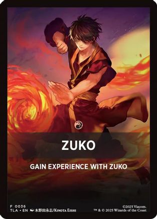 Zuko Theme Card (TLA-036) - Avatar: The Last Airbender | Grognard Games