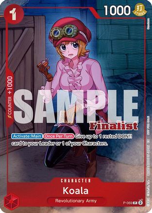 Koala (CS 25-26 Finalist Card Set 2) (P-069) - One Piece Promotion Cards Foil | Grognard Games