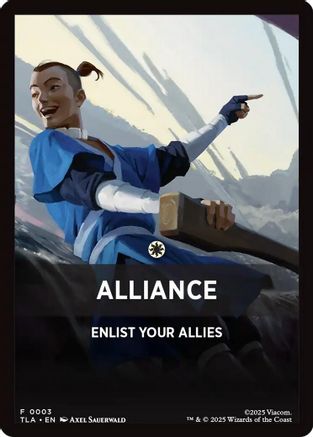 Alliance Theme Card (TLA-003) - Avatar: The Last Airbender | Grognard Games