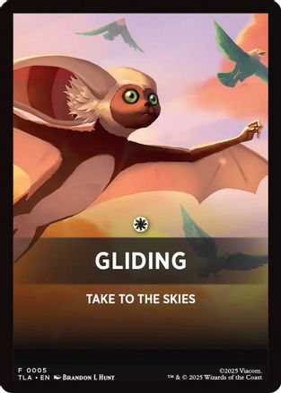 Gliding Theme Card (TLA-005) - Avatar: The Last Airbender | Grognard Games
