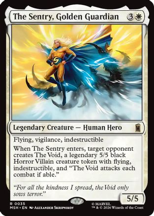 The Sentry, Golden Guardian (MSH-035) - Marvel Super Heroes | Grognard Games