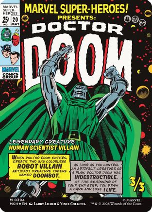 Doctor Doom (Borderless) (MSH-394) - Marvel Super Heroes Foil | Grognard Games