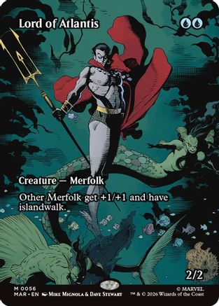 Lord of Atlantis (Borderless) (MAR-056) - Marvel Universe Eternal-Legal | Grognard Games