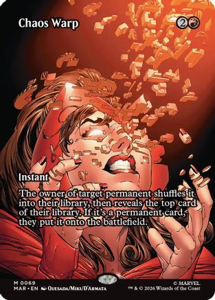 Chaos Warp (Borderless) (MAR-069) - Marvel Universe Eternal-Legal Foil | Grognard Games