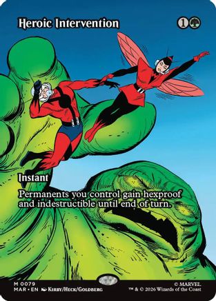 Heroic Intervention (0079) (Borderless) (MAR-079) - Marvel Universe Eternal-Legal Foil | Grognard Games
