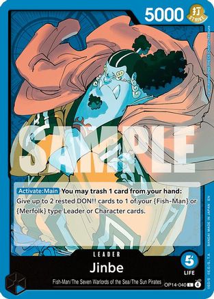 Jinbe - OP14-040 (OP14-040) - The Azure Sea's Seven | Grognard Games