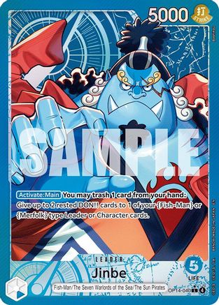 Jinbe - OP14-040 (Alternate Art) (OP14-040) - The Azure Sea's Seven Foil | Grognard Games