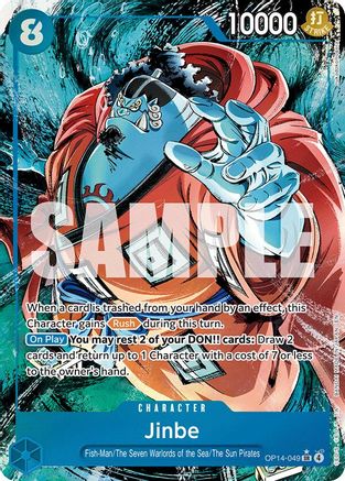 Jinbe - OP14-049 (Alternate Art) (OP14-049) - The Azure Sea's Seven Foil | Grognard Games