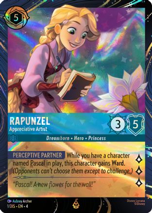 Rapunzel - Appreciative Artist (1) - Disney Lorcana Promo Cards Holofoil | Grognard Games