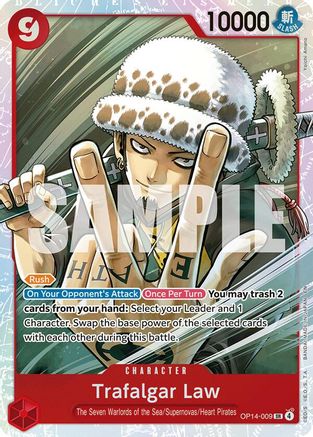 Trafalgar Law - OP14-009 (OP14-009) - The Azure Sea's Seven Foil | Grognard Games