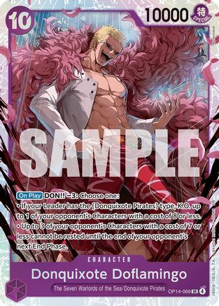 Donquixote Doflamingo - OP14-069 (OP14-069) - The Azure Sea's Seven Foil | Grognard Games