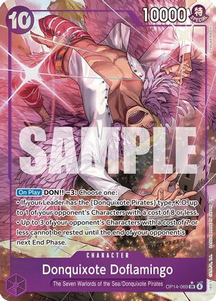 Donquixote Doflamingo - OP14-069 (Alternate Art) (OP14-069) - The Azure Sea's Seven Foil | Grognard Games