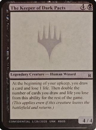 The Keeper of Dark Pacts (-) - Un-Known Event Playtest Cards | Grognard Games