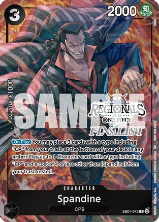 Spandine (Online Regional Finalist Card Set 2025 Vol.1) (EB01-043) - One Piece Promotion Cards Foil | Grognard Games