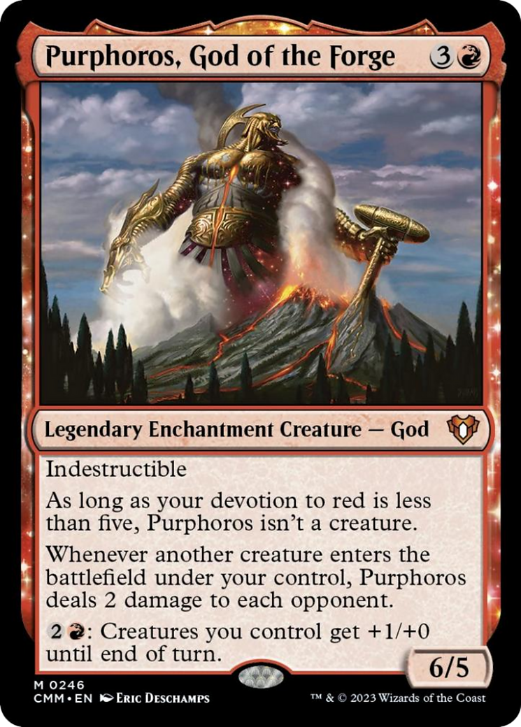 Purphoros, God of the Forge [Commander Masters] | Grognard Games