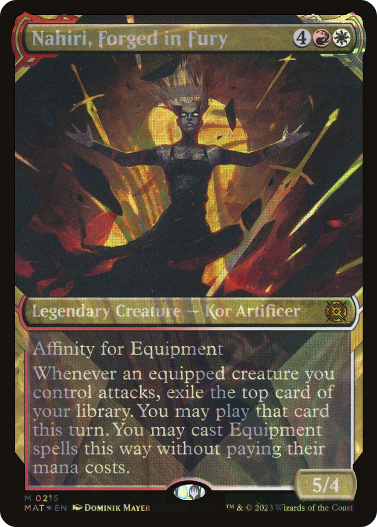 Nahiri, Forged in Fury (Showcase Halo Foil) [March of the Machine: The Aftermath] | Grognard Games
