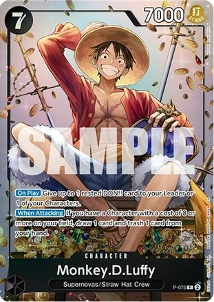 Monkey.D.Luffy (Tin Pack Set Vol. 2) (P-075) - One Piece Promotion Cards Foil | Grognard Games