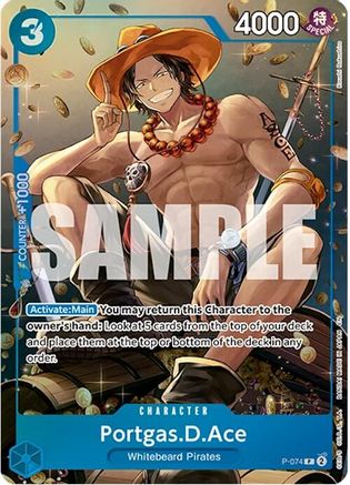 Portgas.D.Ace (Tin Pack Set Vol. 2) (P-074) - One Piece Promotion Cards Foil | Grognard Games