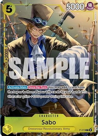 Sabo (Tin Pack Set Vol. 2) (P-073) - One Piece Promotion Cards Foil | Grognard Games