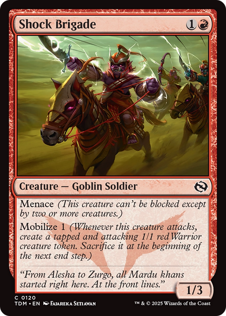 Shock Brigade [Tarkir: Dragonstorm] | Grognard Games