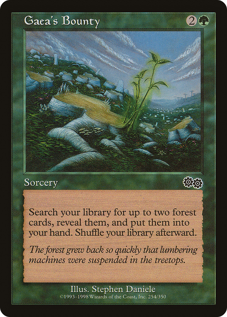 Gaea's Bounty [Urza's Saga] | Grognard Games