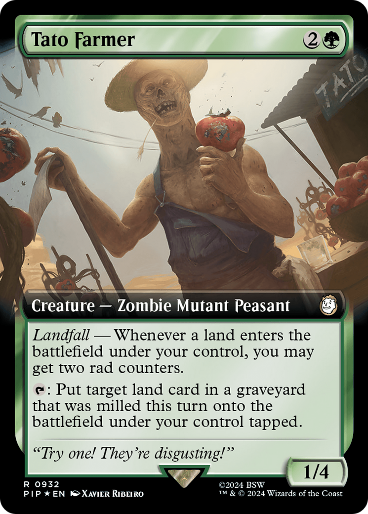 Tato Farmer (Extended Art) (Surge Foil) [Fallout] | Grognard Games