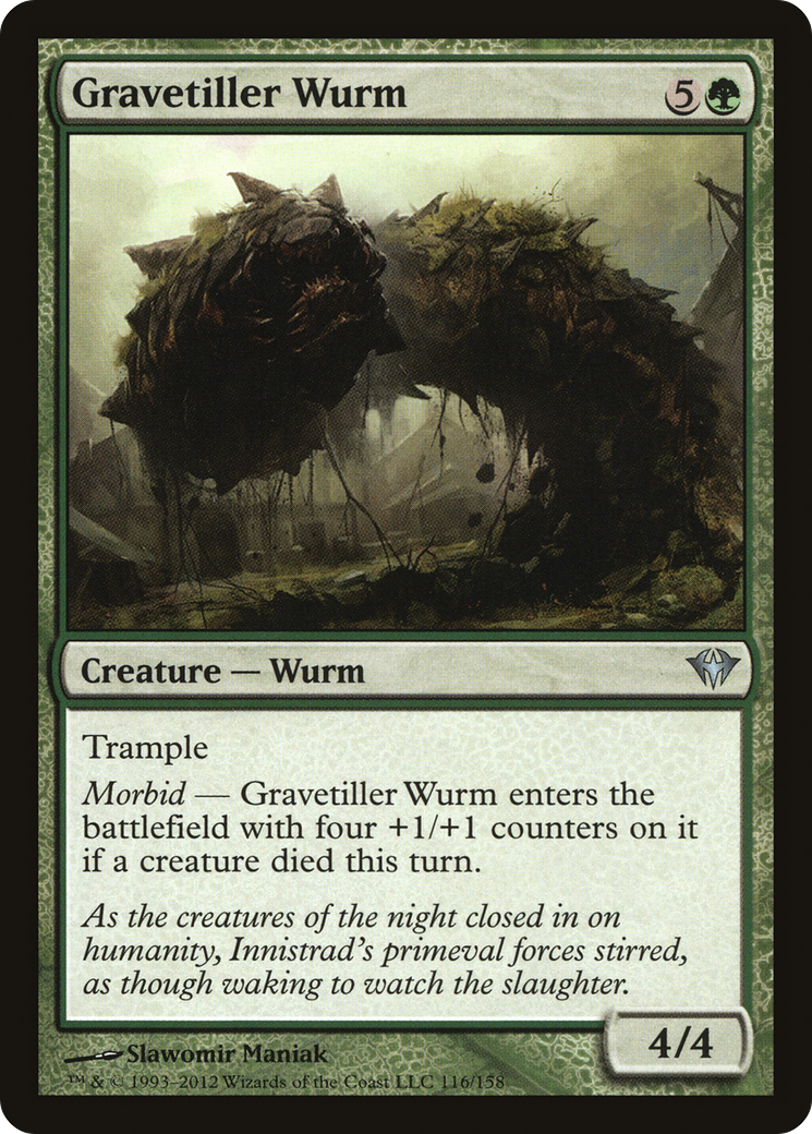 Gravetiller Wurm [Dark Ascension] | Grognard Games