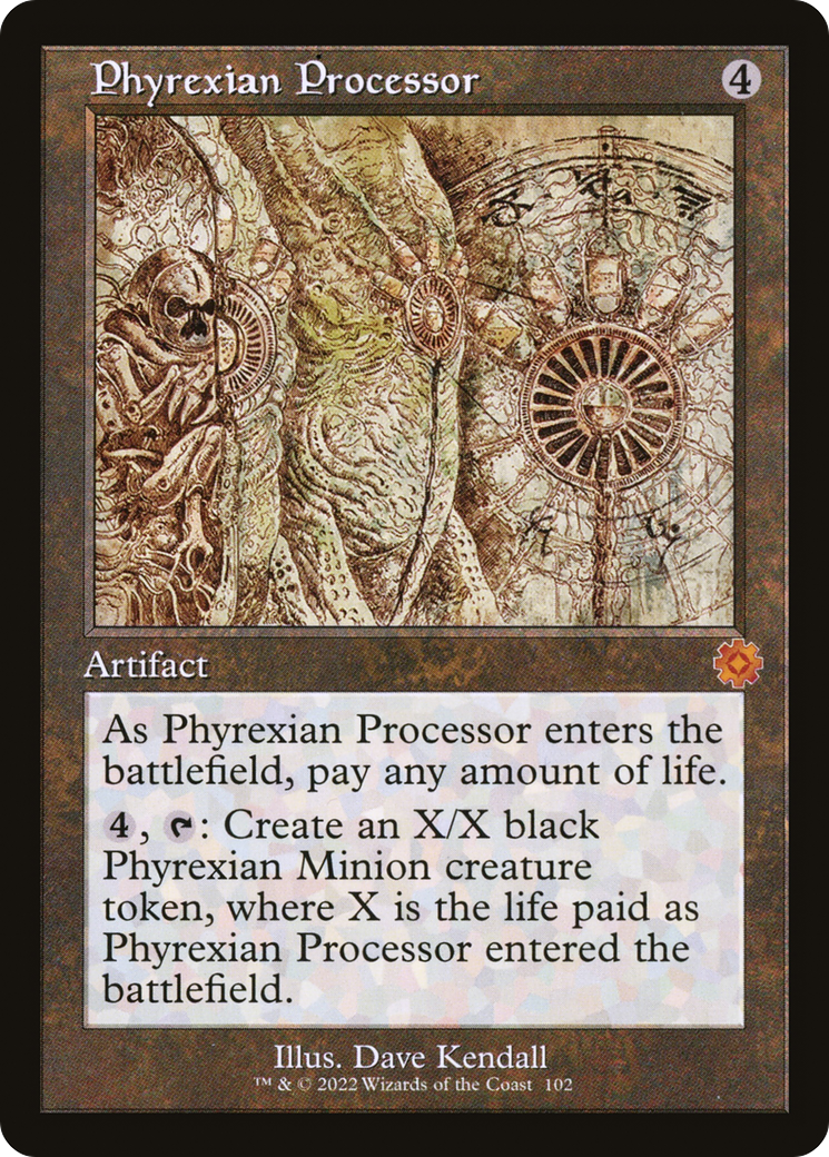 Phyrexian Processor (Retro Schematic) [The Brothers' War Retro Artifacts] | Grognard Games