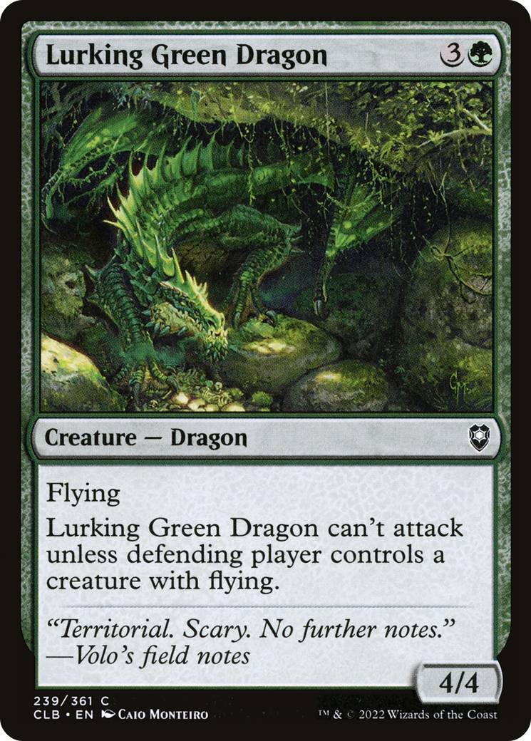 Lurking Green Dragon [Commander Legends: Battle for Baldur's Gate] | Grognard Games
