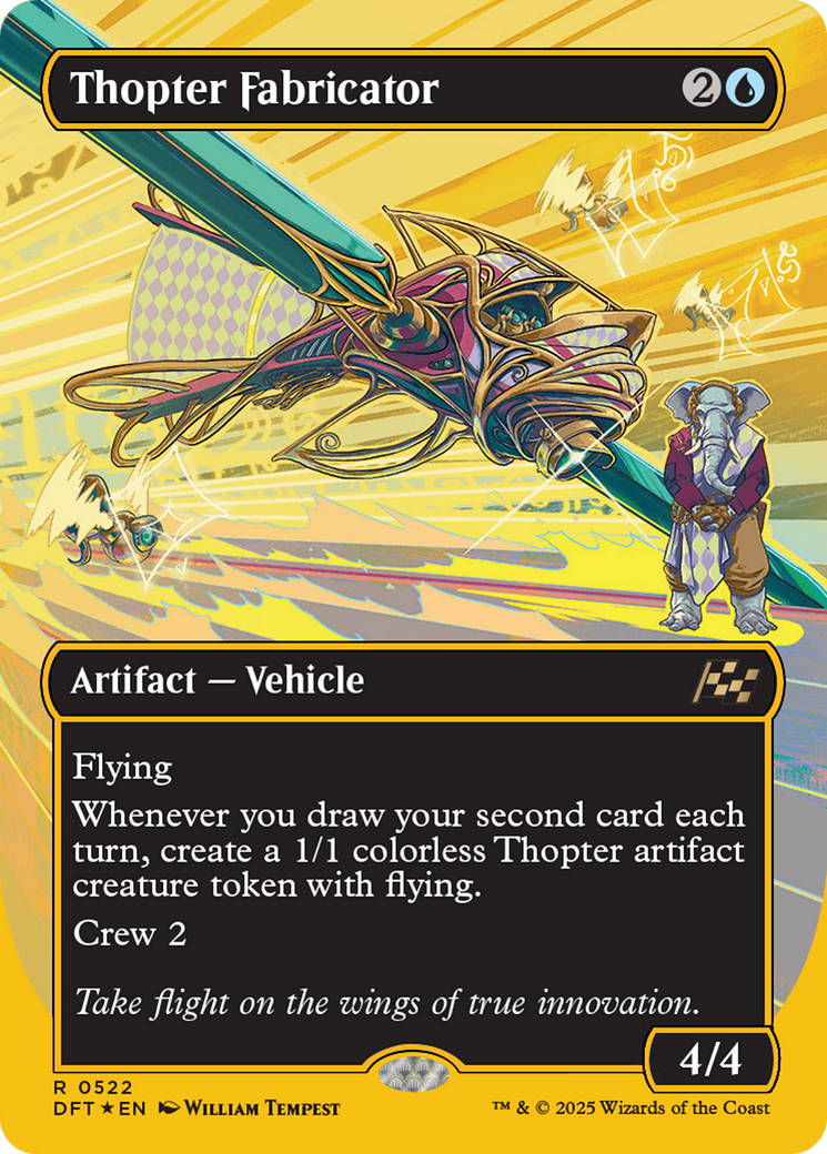 Thopter Fabricator (Borderless) (First-Place Foil) [Aetherdrift] | Grognard Games