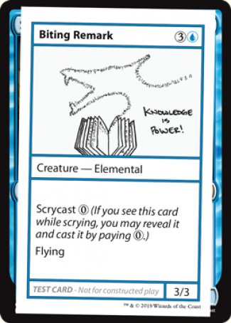 Biting Remark (2021 Edition) [Mystery Booster Playtest Cards] | Grognard Games