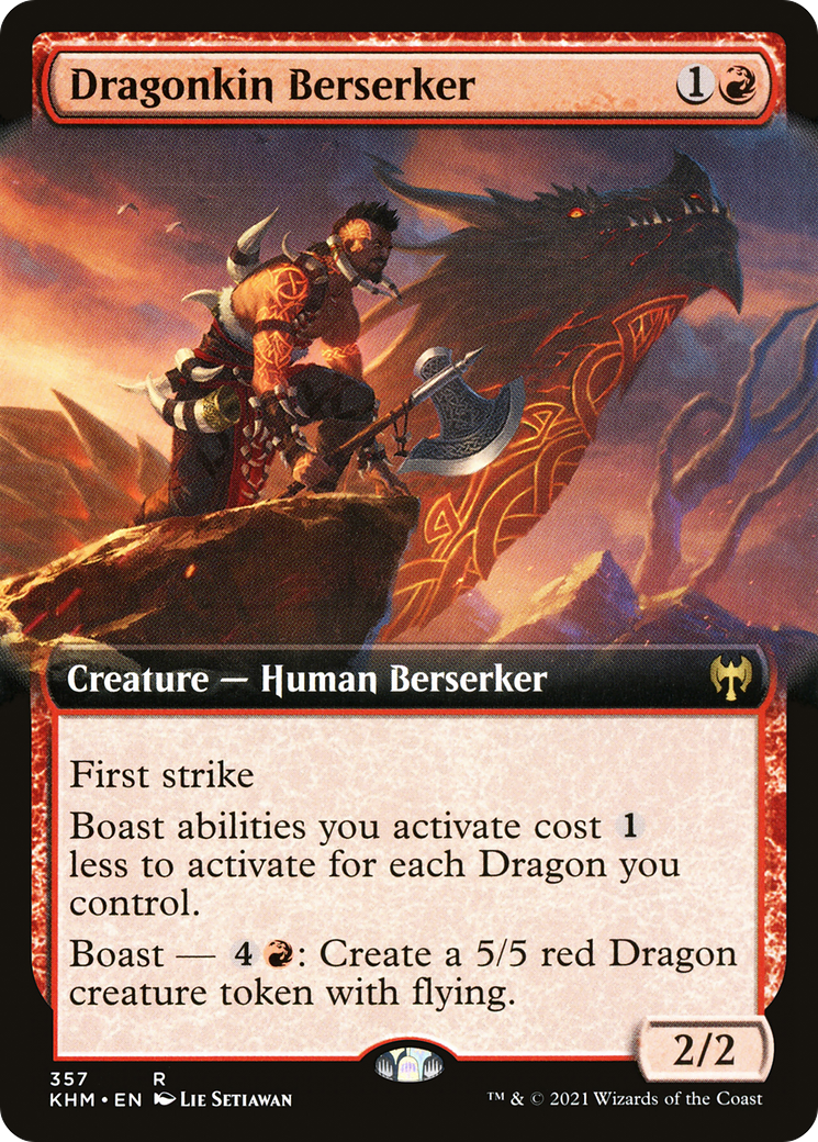 Dragonkin Berserker (Extended Art) [Kaldheim] | Grognard Games