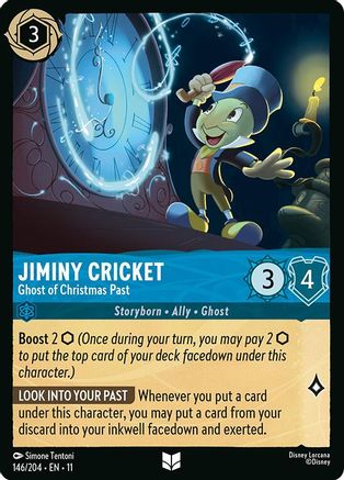 Jiminy Cricket - Ghost of Christmas Past (146/204) - Winterspell Cold Foil | Grognard Games