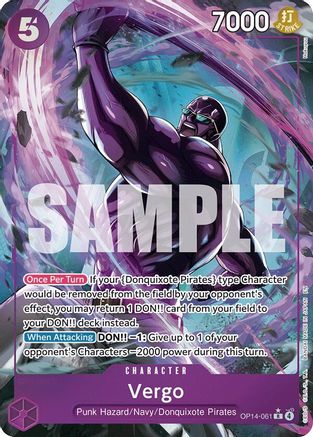 Vergo (Alternate Art) (OP14-061) - The Azure Sea's Seven Foil | Grognard Games