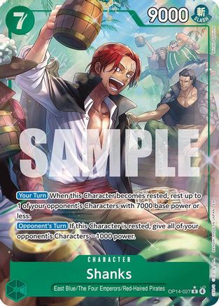 Shanks (Alternate Art) (OP14-027) - The Azure Sea's Seven Foil | Grognard Games