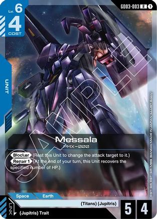 Messala - Steel Requiem (GD03-003) Holofoil | Grognard Games
