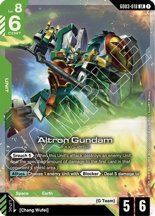 Altron Gundam - Steel Requiem (GD03-018) Holofoil | Grognard Games