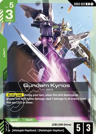 Gundam Kyrios - Steel Requiem (GD03-022) Holofoil | Grognard Games