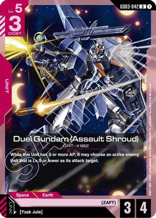 Duel Gundam (Assault Shroud) (GD03-042) - Steel Requiem (GD03-042) | Grognard Games