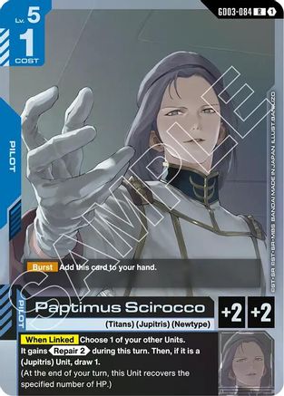 Paptimus Scirocco - Steel Requiem (GD03-084) Holofoil | Grognard Games